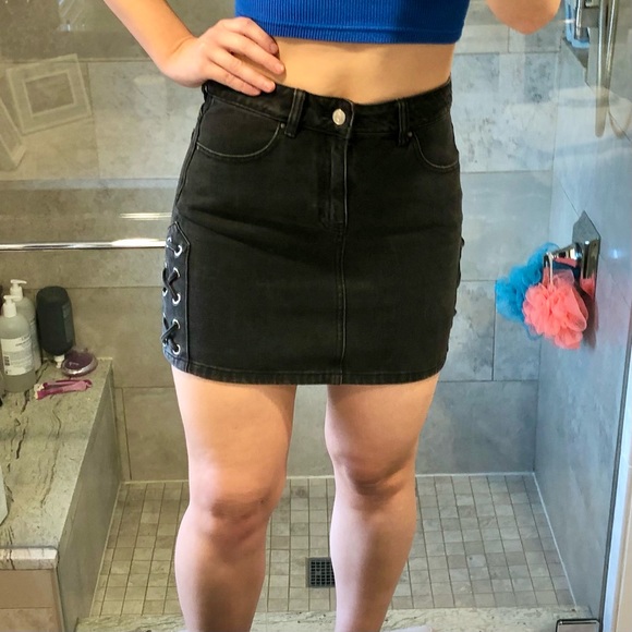 Pacsun Black Denim Skirt - Picture 4 of 5